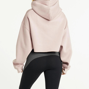 2025 Sudadera con capucha recortada Mujer Sudadera con capucha para mujer Sudaderas con capucha serigrafiadas Servicios OEM - Product Image 2