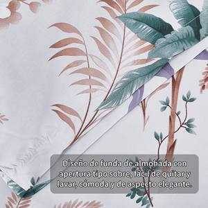 Ensemble de housse de couette florale 3 pièces 100% coton avec drap-housse et taie d'oreiller 100TC Literie de luxe pour la maison - Product Image 6