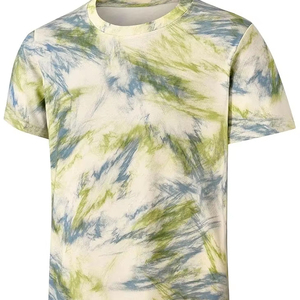 OEM personnalisé hommes décontracté 100% tie-dye coton t-shirt à col rond 100% coton 180 à 200 gsm - Product Image 1