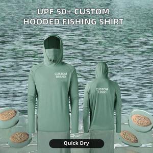 เสื้อตกปลาแขนยาว แห้งเร็ว ป้องกันแสงแดด แบบซับลิเมชั่น แฟชั่น ขายส่ง - Product Image 3