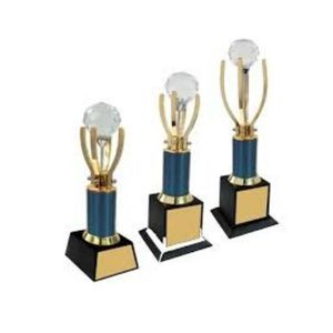 Trophée de récompense en métal argenté élégant pour la promotion, le marketing et l'affichage - Product Image 4