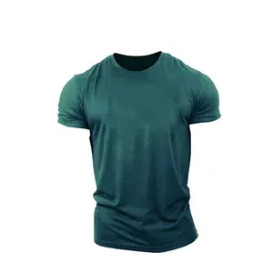 Camiseta de diseño deportivo para hombre, ropa de paragón 180 GSM, venta al por mayor, barata, con cuello redondo