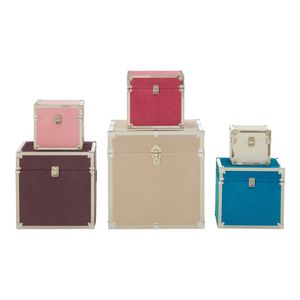 Luxury Velvet Storage Trunk Set Rectangular Fabric Organizer <b>Boxes</b> with Metal Latches for <b>Clothes</b> Toys Bedding Home Bedroom - Product Image 6