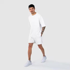 Logo personnalisé 100% coton à manches courtes Vintage lavé grande taille surdimensionné imprimé T-shirts pour hommes 230g polyester/coton matériel - Product Image 3