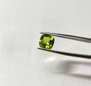 Cojín de peridoto Natural AAAAA, lupa de 8, 9, 10mm, semi piedra preciosa limpia para la fabricación de joyas, piedras sueltas, piedras preciosas sueltas - Product Image 2