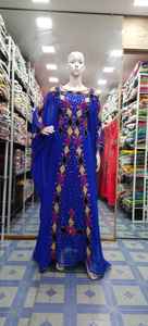 Kaftan marocain, magnifique kaftan coloré, kaftan traditionnel musulman, travail de perles de pierre, travail manuel, kaftan marocain, nouveau design 2022 - Product Image 2