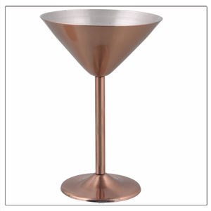 Ensemble de verres à martini en acier inoxydable commercial durable, accessoires de shaker, écologiques, capacité de 177 ml, Mayur Exports, articles de bar à vin - Product Image 3