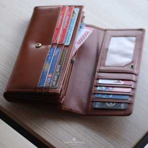 กระเป๋าคลัทช์ทำมือคลาสสิกพร้อมที่ใส่บัตรหลายช่องช่องใส่เงินสดซิปเหรียญและช่องใส่บัตรประจำตัว - Product Image 2