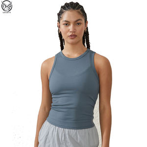 Camiseta sin mangas de buena calidad para mujer, 100% algodón, para la temporada de verano, último diseño para mujer. - Product Image 5