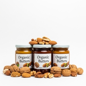 Beurre de noix biologique sain et crémeux (amande, cacahuète, noix de cajou, noisette) – Idéal pour la pâtisserie, les smoothies et la cuisine - Product Image 2