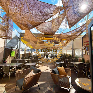 Alquiler de velas de sombra de fibra de coco para decoración RED DE sombrilla hecha de fibra de coco vela de sombra de fibra de coco en Vietnam - Product Image 2