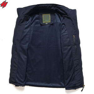 Chaleco Utilitario de Moda Personalizado, Multibolsillos, con Cremallera, de Lona, Antipilling, Sin Mangas, para Invierno, Senderismo, Pesca, para Hombre - Product Image 2