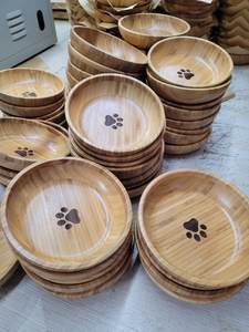 Tazón de bambú para mascotas 2024 de alta calidad, tazón para mascotas para perros, gatos, juguetes para mascotas, masticar madera de café de Vietnam MS AMELIA + 84855014447 - Product Image 5