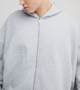 Personnalisé de haute qualité surdimensionné Boxy Fit ourlet droit 100% coton imprimé logo écologique vente en gros ensemble de survêtement zippé pour hommes - Product Image 3