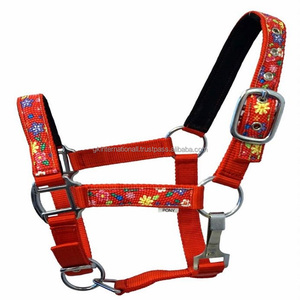 Offres Spéciales Chevaux Menton Réglable D'équitation D'équipement Formation Licol En Nylon Collier de Tête double couture et matériel lourd - Product Image 5