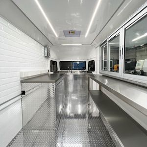 Remorque de restauration de rue entièrement certifiée et abordable, chariot de camion de nourriture mobile, concession alimentaire, remorque - Product Image 3