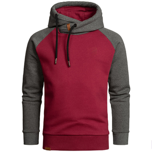 Sweat à capuche de luxe numérique personnalisé pour homme, coupe régulière, 100 % coton épais, bicolore, respirant et à séchage rapide pour l'hiver - Product Image 3