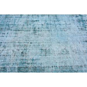 Tapis Turc Bleu Vintage 5.7 X 8.3ft Style Boho Laine Faite à la Main avec Support en Latex pour Chevet Rectangle Patchwork Motif - Product Image 5