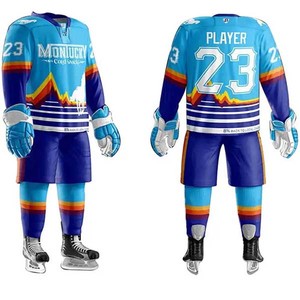 Uniforme de hockey sur glace personnalisé en polyester/coton durable, marque privée, best-seller, vente chaude - Product Image 1