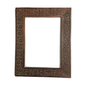 2026 Custom <b>Design</b> Handmade Wood Rectangular Photo <b>Frame</b> With Ornate Carved <b>Design</b> <b>Wall</b> Mount Vertical Orientation Wholesale - Product Image 1