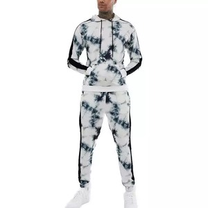 ชุดกีฬาสำหรับผู้ชาย,เสื้อฮู้ดมัดย้อมแบบสวมหัว - Product Image 6