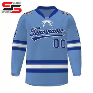 เสื้อเจอร์ซีย์เล่นฮ็อกกี้น้ำแข็งผ้าโพลีเอสเตอร์ตาข่ายออกแบบได้ตามต้องการสำหรับผู้ชาย - Product Image 3