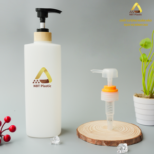 Vietnam Factory HDPE 750ml Rectangle Shape Plastic <b>Dispenser</b> for <b>Shampoo</b> Conditioner Cream/Oil Emulsion Custom Size - Product Image 1