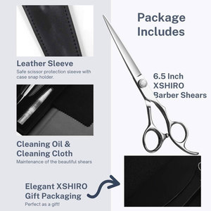 Tijeras de corte de pelo de peluquero profesional 6,5 pulgadas Mega Sharp Tijeras de corte de pelo Premium 440C Calidad de acero inoxidable - Product Image 5