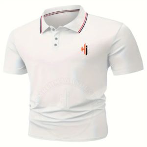 2024 nueva llegada de alta calidad de los hombres de gran tamaño sólido de manga corta para Polos logotipo personalizado ropa de Golf Jersey transpirable 100% - Product Image 2