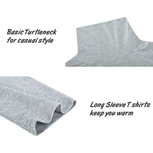 Latest Design <b>Men's</b> Slim Fit Soft Turtleneck Long Sleeve Pullover Lightweight T-Shirt for <b>Men</b> - Product Image 4