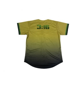 Nueva venta al por mayor de camisetas de béisbol personalizadas Hombres Número logo Camisetas de béisbol para jóvenes Uniformes de Softbol - Product Image 4