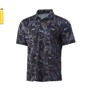 Camiseta de Pesca Samavia con Protección UV Personalizada, Camisetas Polo de Talla Grande con Mangas Estampadas por Sublimación, Ropa Deportiva de Primera Calidad con Protección Solar UPF 35 - Product Image 1