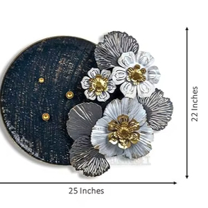 Colgante de pared de Metal decorativo, diseño de árbol dorado de la vida para sala de estar, dormitorio, oficina, pasillo, decoración de pared para el hogar - Product Image 1