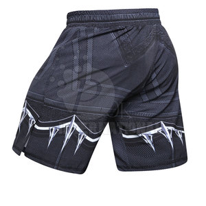Pantalones cortos de entrenamiento MMA con Logo personalizado, Shorts elásticos de sublimación, ropa de lucha - Product Image 2