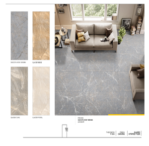 Vente en gros de carreaux de céramique de conception moderne de 600x1200mm pour un usage commercial intérieur et extérieur Meilleures entreprises en Inde - Product Image 1