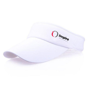 Wholesale Custom Logo Embroidered Unisex Plain Tennis Hat Sun Visor Cap Empty Top Running Hat Tennis Cap by Inspire Apparel - Product Image 4