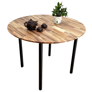 Dining <b>Table</b> BA68141 Round Trm Wood with Iron Foot Static-<b>Electric</b> Painted - Product Image 1