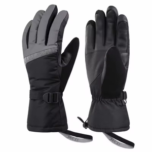 Fournisseur direct d'usine de gants de ski imperméables en peau de chèvre avec logo de couleur personnalisable Équipement de sport respirant pour le snowboard - Product Image 1