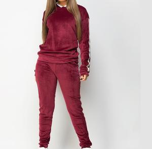 Logotipo personalizado de alta calidad Etiqueta Privada Diseña tu propio chándal de terciopelo a granel al por mayor terciopelo cremallera chándal transpirable - Product Image 6