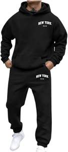 Chándales Boxy Fit Oversized Custom Sweatsuits Hombres OEM Jogger Sets 2 Piezas Baggy Blank Heavyweight 500 GSM - Product Image 5