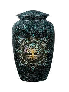 Arbre de Vie Urne de Texture de Marbre pour Cendres Humaines - Product Image 2