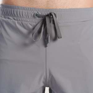 Pantalones Cortos Deportivos GA Sporty Nano 100% Algodón XS, Pantalones Cortos Cómodos para Correr, Cintura Elástica, Decoración con Logotipo, Color Gris Claro, Pantalones Cortos de Golf - Product Image 4
