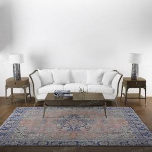 Printed <b>Rug</b>: Muted Medallion Turkish Style Classic Decorative <b>Runner</b>,Goblen <b>Rug</b> - Product Image 3