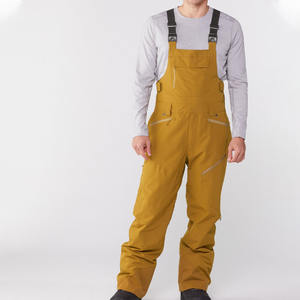 Best Selling Custom Men's <b>Ski</b> Pants Bibs Breathable Waterproof Insulated Anti-UV Lightweight 100% Polyester OEM Service Logo - Product Image 2