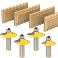 Jeu de mèches de routeur en carbure de tungstène pour bois 1/4 ''fraises en bout en carbure monobloc pour le travail du bois et le fraisage CNC