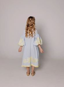 เดรสยูเครนแบบเปิดด้านหน้าคอวีเปิดด้านหน้าสำหรับเด็กชุดเดรสปักลายสวยงามเป็นมิตรต่อสิ่งแวดล้อม - Product Image 5