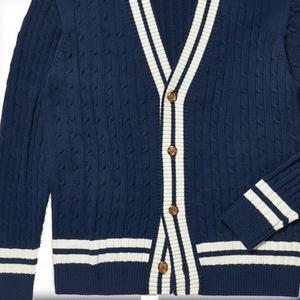 Vente en gros de cardigans courts pour femmes de haute qualité, sur mesure, en laine et coton, tricotés à la mode - Product Image 3