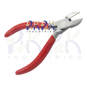 Cortador lateral de junta de regazo, manijas de PVC, resorte de longitud Total de 115mm para alambre de corte semiempotrado para fabricación de joyas, circlip de prensado DIY - Product Image 4