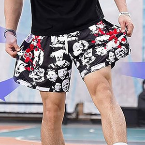 Short de jogging décontracté pour hommes, vêtements d'entraînement de gymnastique de couleur unie pour les sports d'été, la course à pied décontractée - Product Image 4