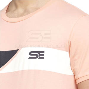 T-shirts pour hommes 100% coton de style personnalisé décontracté uni à manches courtes grande taille à vendre - Product Image 4